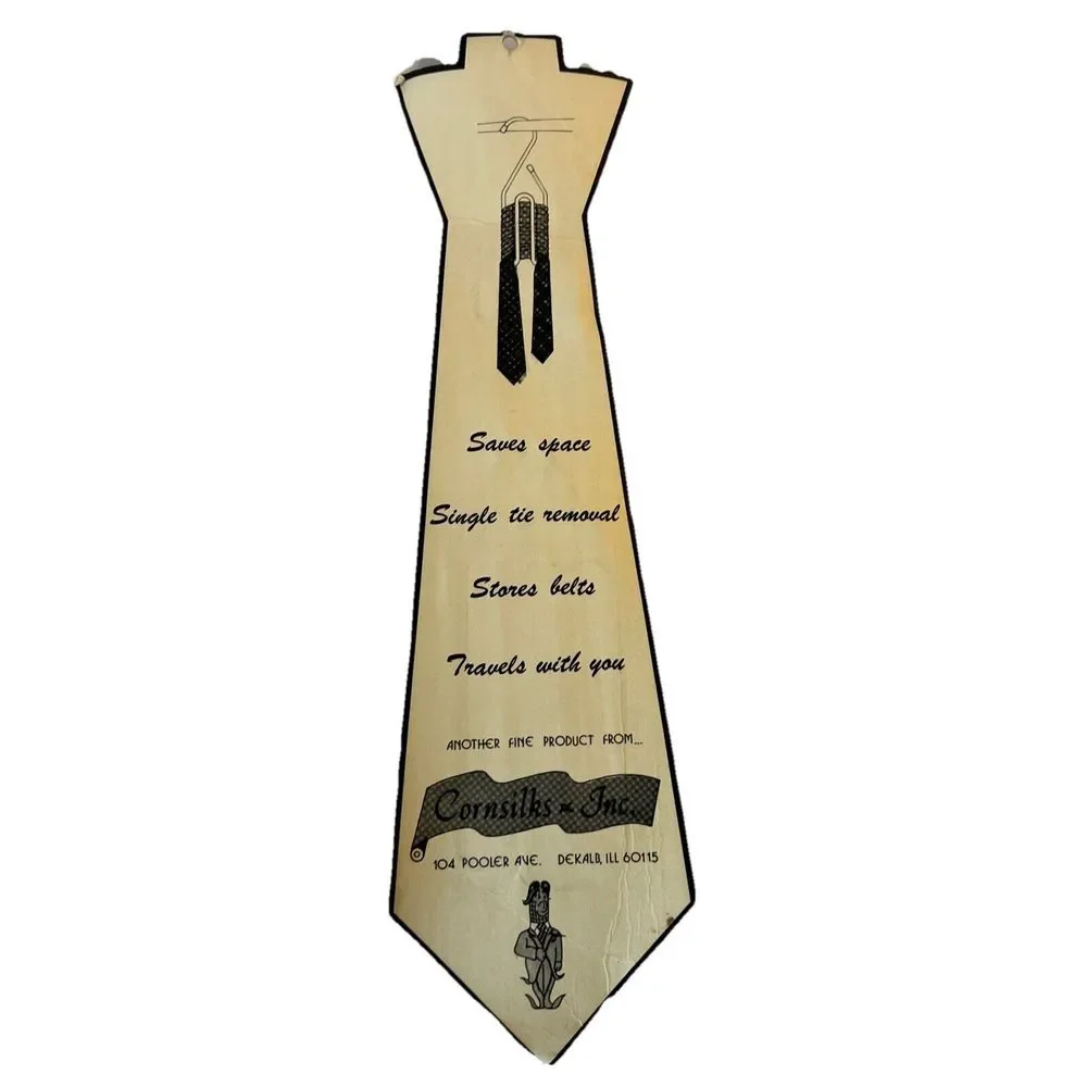 Vintage Tie Tote Hanger‎ And Storage Metal Hanger Cornsilks Inc